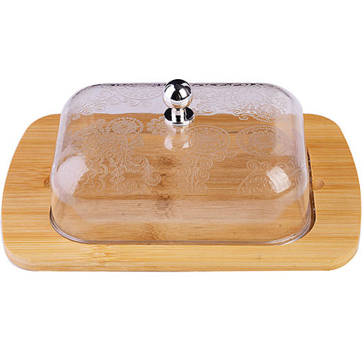 40502 Масленка 2 пр пластик/бамбук MB (х24). - Mayer&boch фото 3