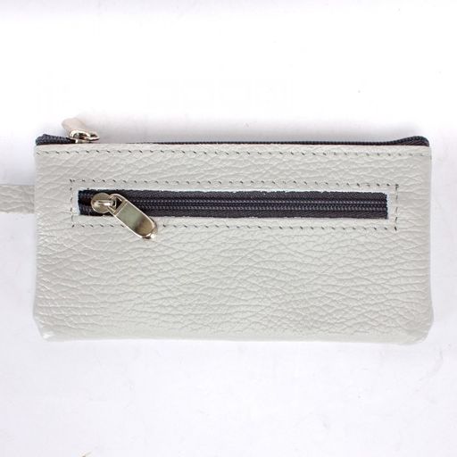 Футляр для ключей Croco-кл-500 (на молнии) натуральная кожа серый флотер (265) 238923  фото 2