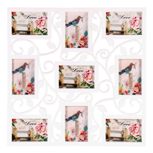 Фоторамка коллаж 53х53 см листья / Y3309-1 /уп 12/9 фото белая - ГалеонТрейд фото 3