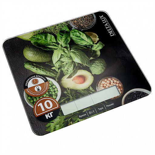 Весы настольные электронные DELTA LUX DE-005КЕ "Салатный микс"