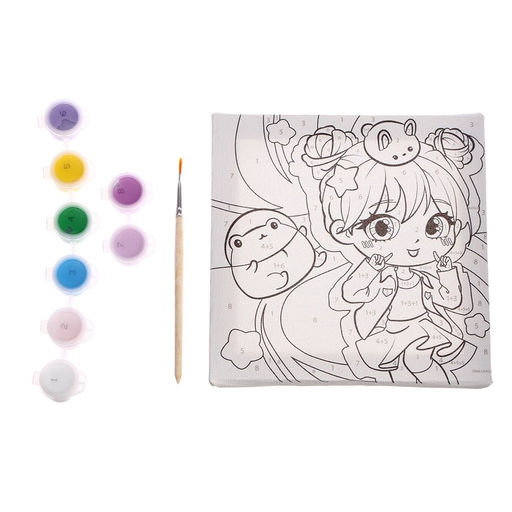 Картина по номерам Зеленоглазая девочка, 15 15 см - Школа талантов фото 5