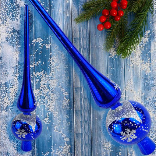 Елочное украшение верхушка пика на елку 28см