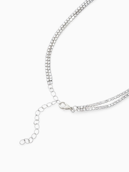 Набор 2 предмета: серьги, колье Жаклин дуэт, капля, цвет бело-изумрудный в серебре, 45 см