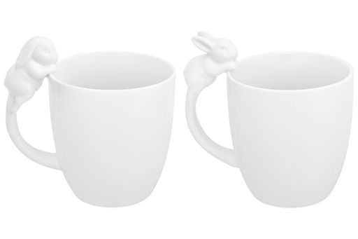 Набор 2 кружки Elan Gallery Кролики фарфор 350 мл 12×8,5×11,5 см  фото 7
