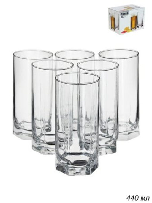 Стаканы 6 штук 440 мл Танго / 42949BFD /уп.8/ - Галеонтрейд фото 2
