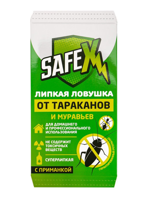 Средство от тараканов, муравьев Клеевая-ловушка SAFEX, набор 15 шт.  фото 6