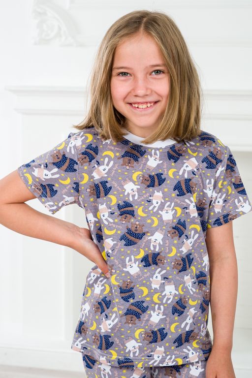 Пижама детская из футболки и бридж из кулирки Мишки - Амадэль фото 12