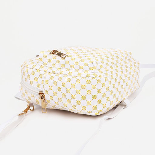 Рюкзак женский из искусственной кожи на молнии, 1 карман, цвет белый - Simaland фото 3