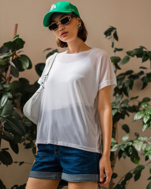 Двойка: Топ на бретельках и футболка-сетка - Sahar art lab фото 7