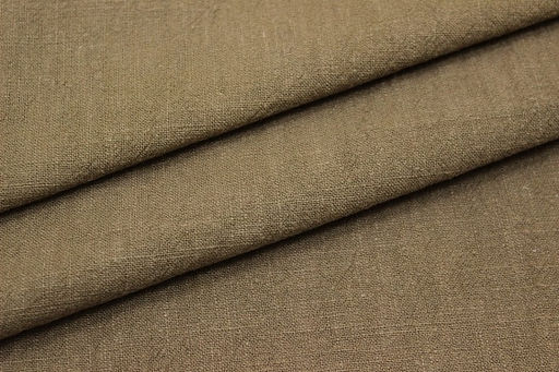 Крапива Рами (Ramie) цв.Коричнево-оливковый-2, ш.1.4м, крапива-100%, 240гр/м.кв - Купава фото 2