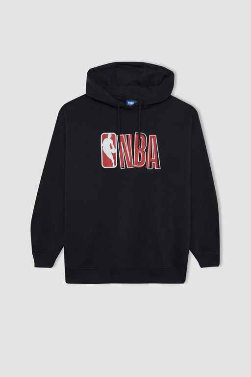 DeFactoFit Толстовка Oversize с капюшоном и надписью NBA Oversize фото 10