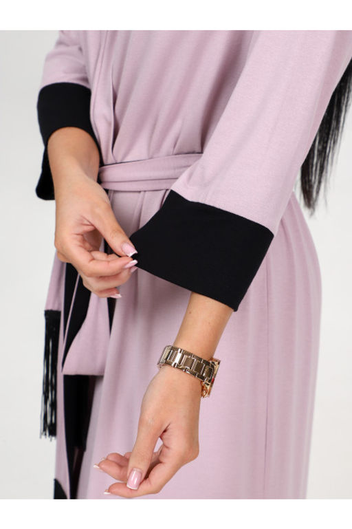 Халат запашной из вискозы арт.Х-32.02 сухая роза - Хороший трикотаж фото 4