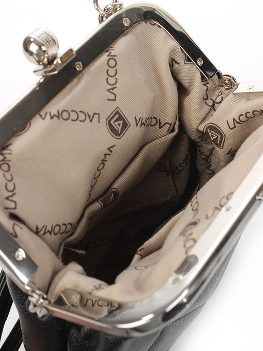 LACCOMA сумка Китти-F071-черный эко кожа хлопок