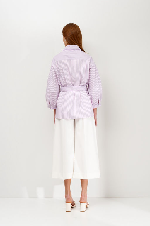 Брюки кюлоты прямого силуэта Mel (Цвет: Молочный) - Morozov Amavie фото 5