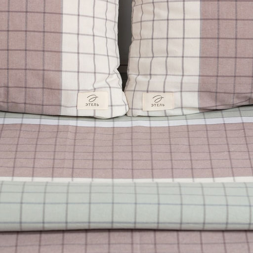 Постельное бельё Этель 2 сп Imperia 180х210 см,220х240 см,50х70-2шт, 100% жатый хлопок, 140 гр/м2  фото 3