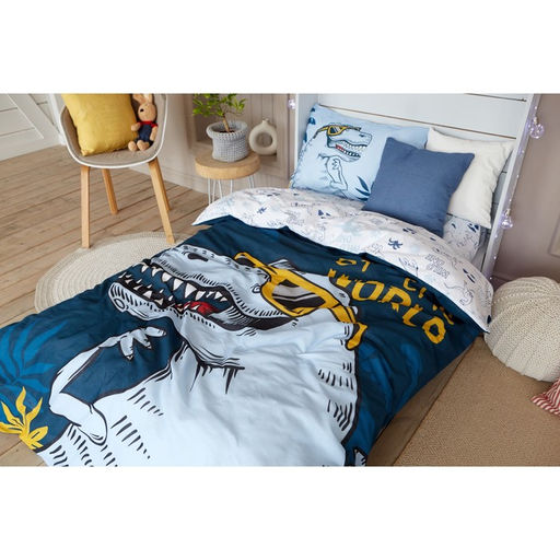 Постельное бельё Этель 1.5 сп T-Rex king 143х215 см, 150х214 см, 50х70 см -1 шт, 100% хлопок, бязь  фото 11