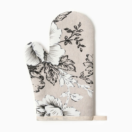 Варежка-прихватка Доляна Цветы 26?16 см, 100%хл