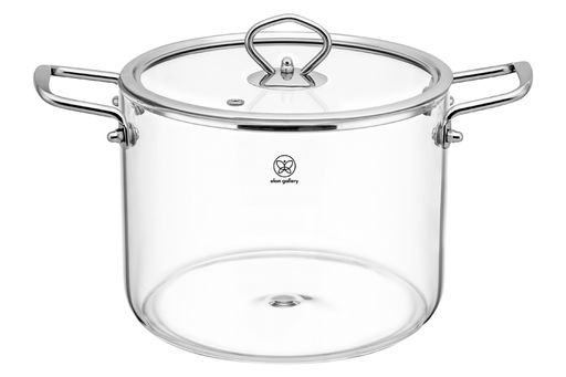 Кастрюля 1,5 л 23*16*16 см Crystal glass с крышкой - Elan gallery фото 16
