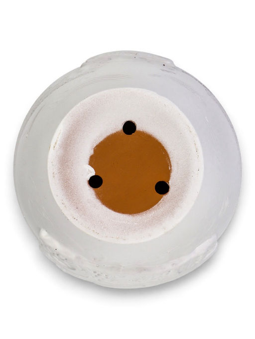 Горшок цветочный с поддоном 2,5 л, d18/h16 см белый керамика, "Голландия" (М)