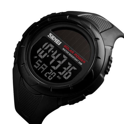 Мужские наручные часы Skmei 1405black Солнечная батарея