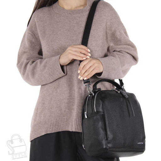 Рюкзак женский 69013-23 black Velina Fabbiano - Safenta в Новосибирске