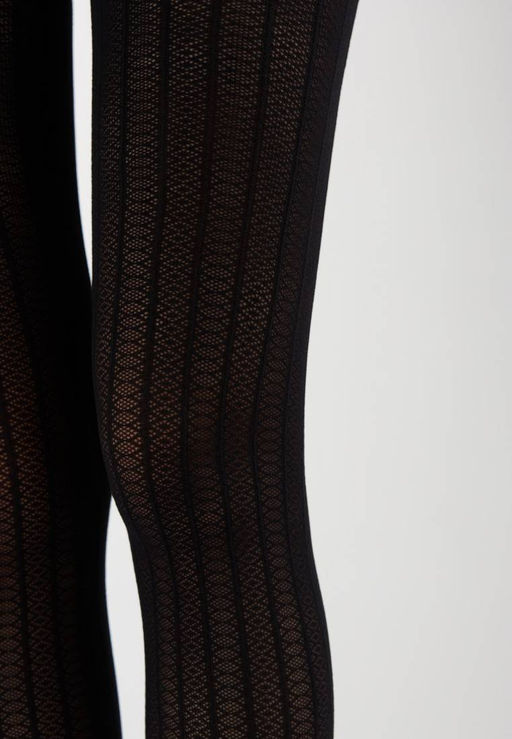 Колготки фантазийные CONTE LACY LINE Колготки с ажурным рисунком и полосами nero - Conte elegant фото 7