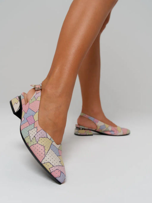 Туфли открытые женские разноцвет, н/к RQ502-023