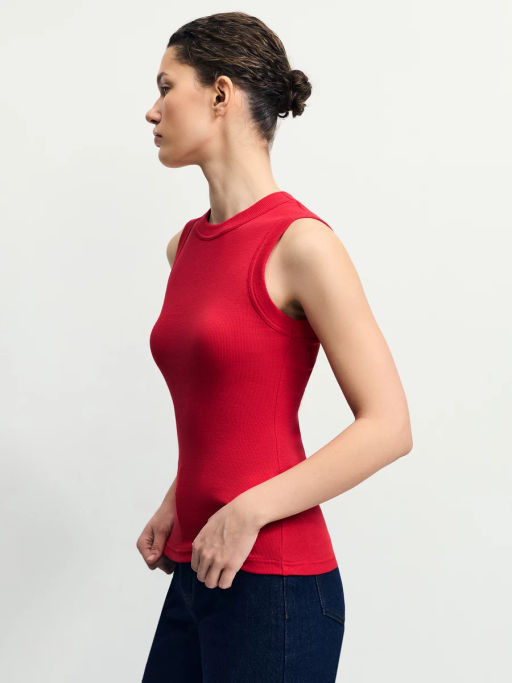 Базовая майка из хлопка / Zarina  фото 4