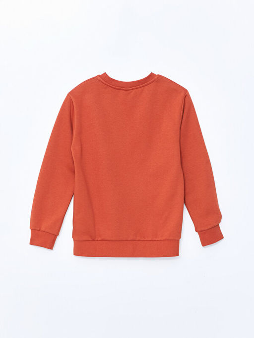 Bisiklet Yaka Basic Uzun Kollu Erkek ?ocuk Sweatshirt - Waikiki фото 3