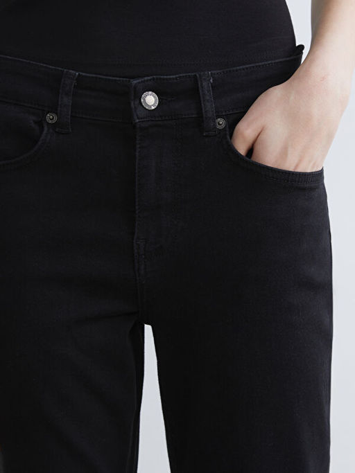 Crop Flare Kad?n Jean Pantolon