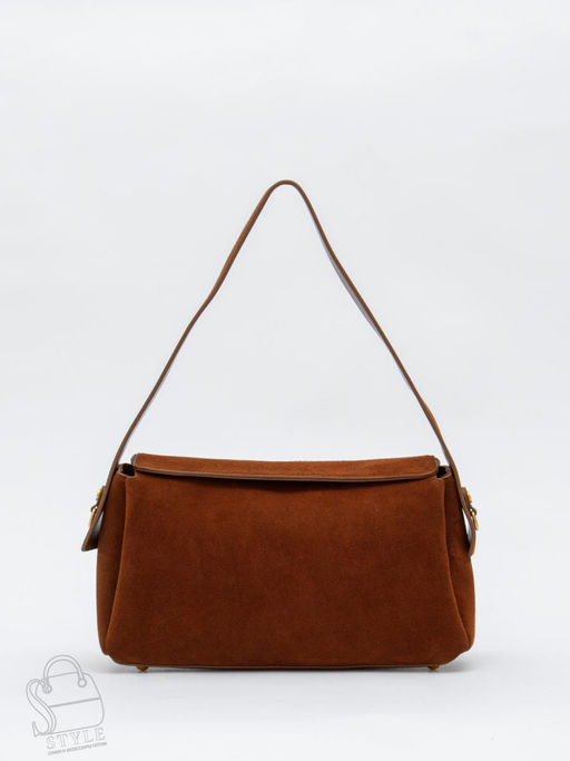 Сумка женская кожаная 1103M brown Polina&Eiterou  в Новосибирске