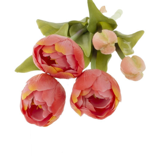 Цветы искусственные "Букет Тюльпанов" (Real Touch), L12 W12 H38 см