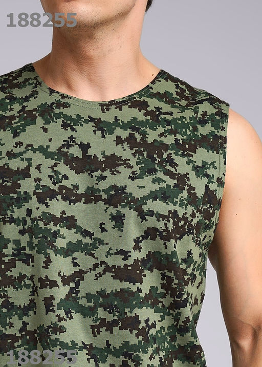 ЭЙС майка муж 600221и т.коричневый/т.зелёный - Clever wear фото 2