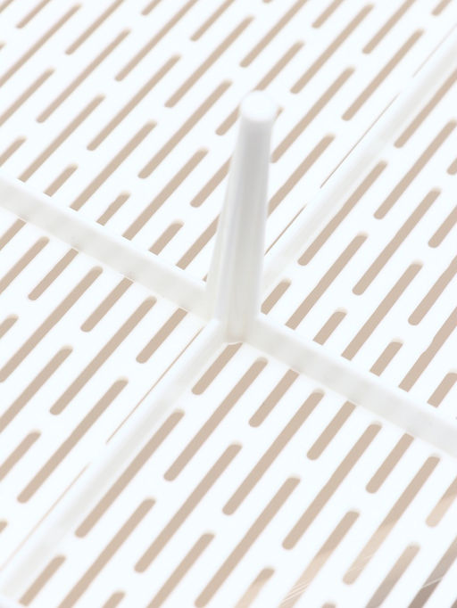 Лоток для кошек ALTA, 50×38×13.5 см, с сеткой, плвстик, белый, бежевый