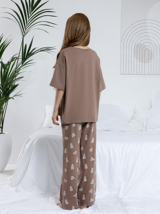 Пижама Crockid МП 1657 капучино хлопок  фото 9