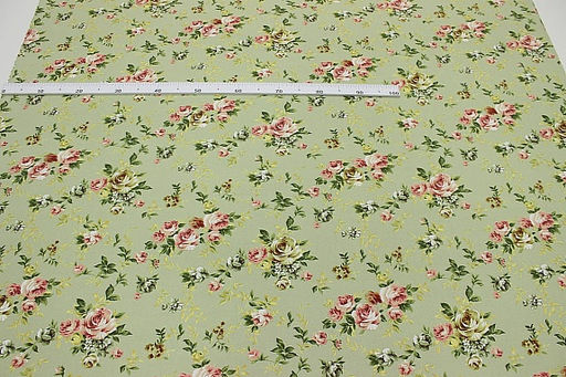 Ткань интерьерная Рауза цв.фисташковый с бежевым оттенком, ш.1.48м, хл-80%, п/э-20%, 265гр/м.кв - Купава фото 5