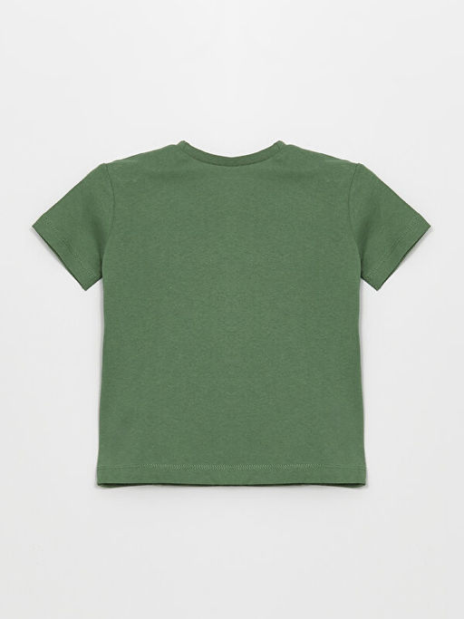 Bisiklet Yaka K?sa Kollu Bask?l? Erkek Bebek Ti??rt - Waikiki фото 2