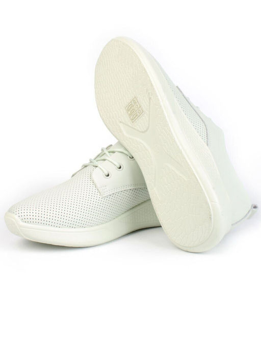 03-PDA156-3 LT. GREEN Полуботинки спортивные женские (натуральная кожа)