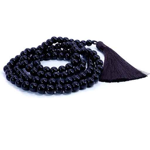 Четки из камня 108 бусин Черный агат Мощная защита открывает денежный канал