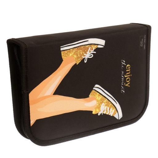 Цена за 3 шт. Пенал школьный, 3 секции, 14×21×4 см «Кеды»