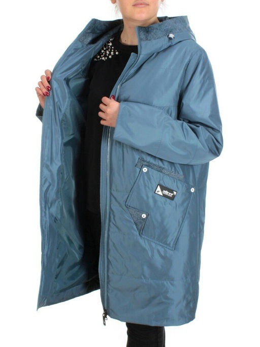 BM-15 GRAY/BLUE Куртка демисезонная женская (100 гр. синтепон) - Fashion фото 7