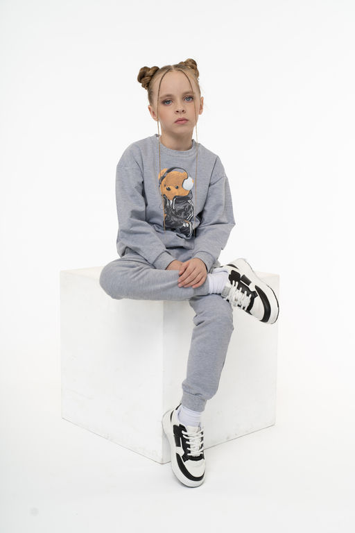 Костюм детский меланж тедди в наушниках