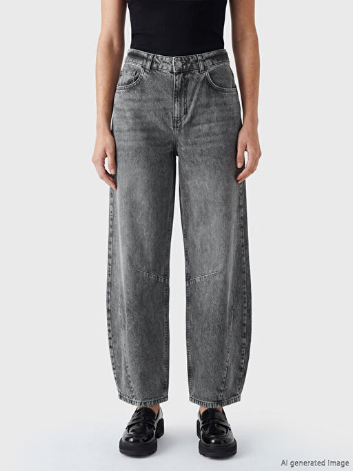 Balloon Fit Kad?n Jean Pantolon
