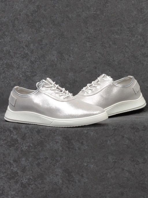 05-FDD36-2P SILVER Кроссовки женские (натуральная кожа) - Фабричный китай фото 13