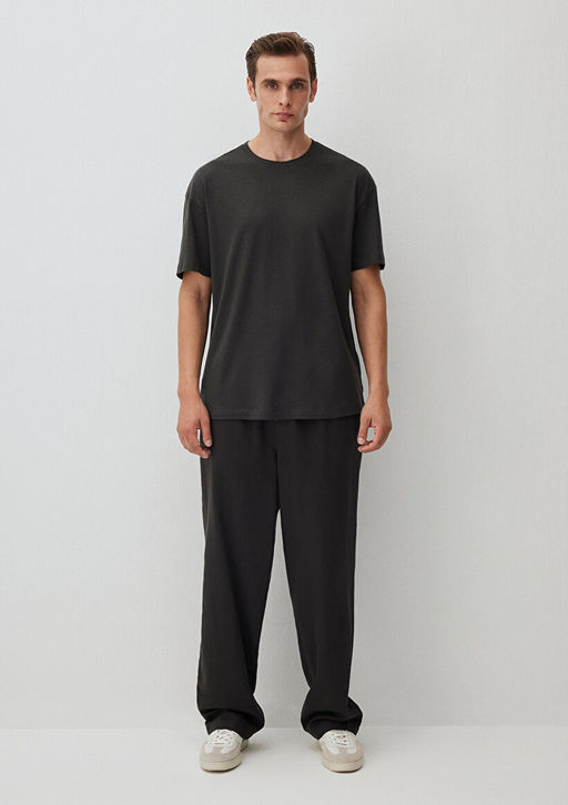 Antrasit Basic Tisort - Mavi фото 2