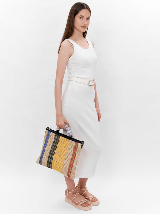 LACCOMA сумка P5268-мультицвет рафия целлюлозная полиэстер фото 5