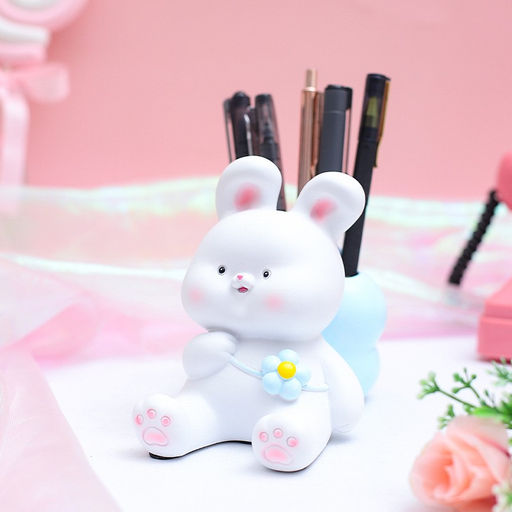 Подставка для канцелярских принадлежностей Flower bunny, white