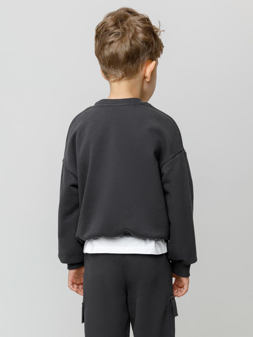 КР 302843/антрацитовый 3902 к594 джемпер (свитшот) для мал - Crockid фото 5