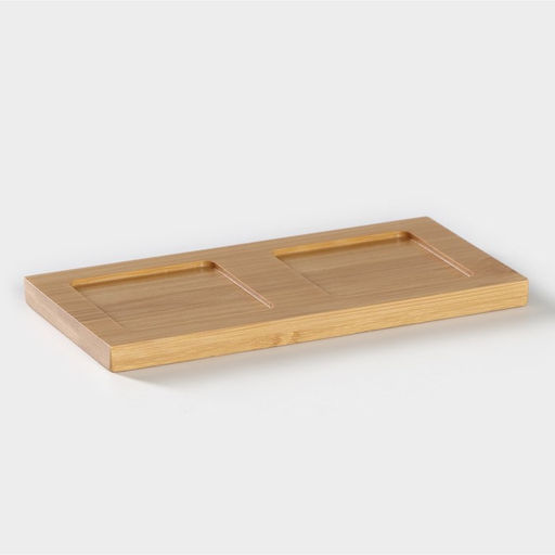 Набор для специй на бамбуковой подставке BellaTenero, 3 предмета: солонка 60 мл, перечница 60 мл, подставка, фарфор, белый  фото 7