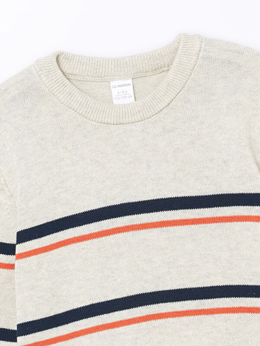 Bisiklet Yaka Uzun Kollu Erkek Bebek Triko Kazak - Waikiki фото 2